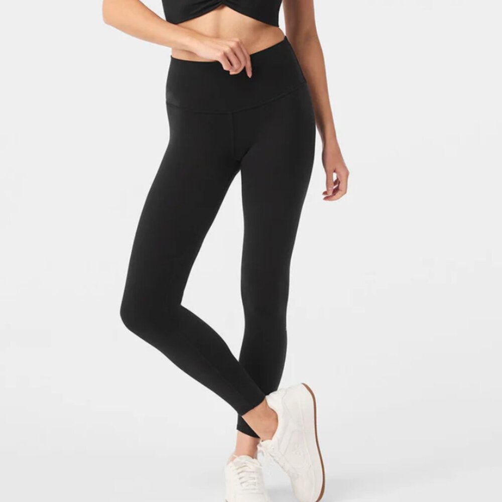 Alo Yoga Black 7/8 High-Waist Airbrush Legging - M - Picture 6 of 8